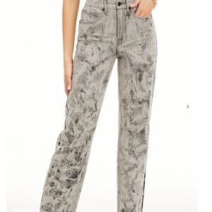 GOOD AMERICAN 
Good 90s marbled grey relaxed jeans size 8/29 NWT